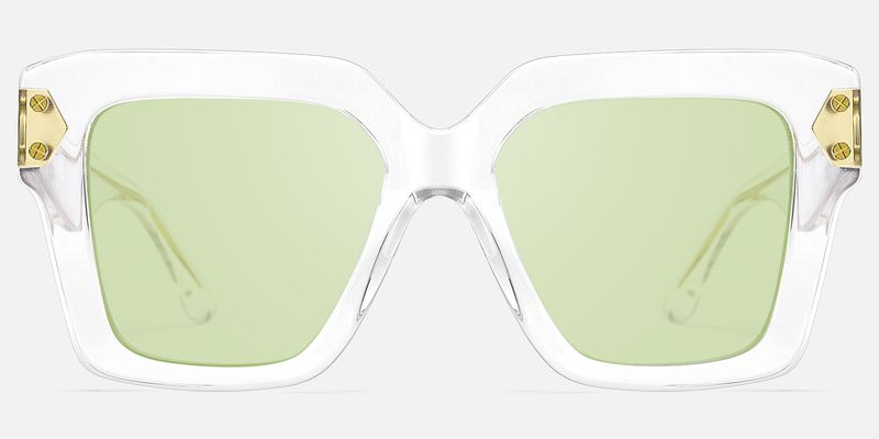Azania - Square Crystal Eyeglasses | Vooglam