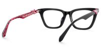 Jaiana - Cat Eye Black Eyeglasses | Vooglam Side View