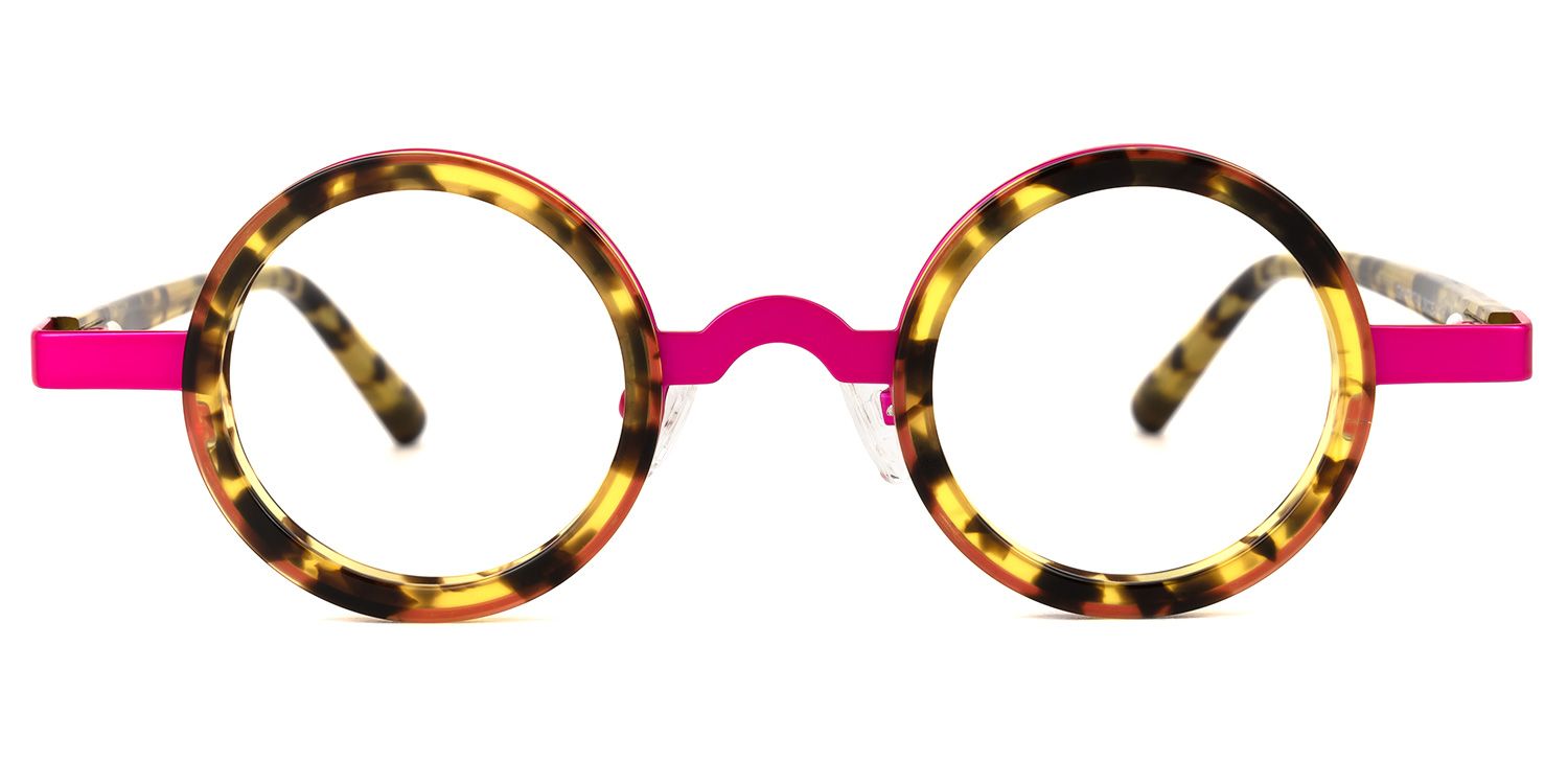 Dervla - Round Tortoise Eyeglasses | Vooglam Angle View