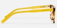 Charlotte - Rectangle Brown Eyeglasses | Vooglam Side View