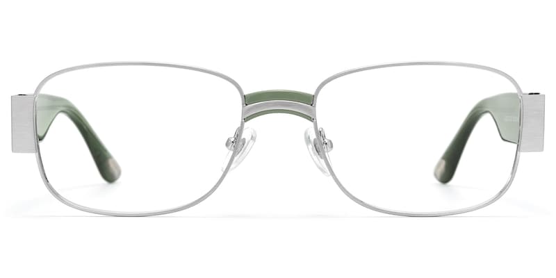 Nyame - Rectangle Silver Eyeglasses