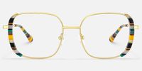 Milana - Square Black Eyeglasses | Vooglam Angle View