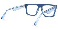 Najinca - Rectangle Blue Eyeglasses | Vooglam Side View