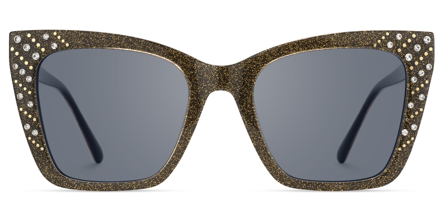 Glitz - Cat Eye Brown Sunglasses - 1