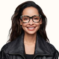 Warrior - Butterfly Gray Eyeglasses | Vooglam On Model 1