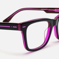 Ether - Square Black Eyeglasses | Vooglam Design Details