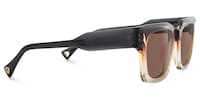 Mahola - Rectangle Brown Sunglasses - 4
