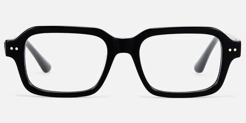 Narges - Rectangle Black Eyeglasses