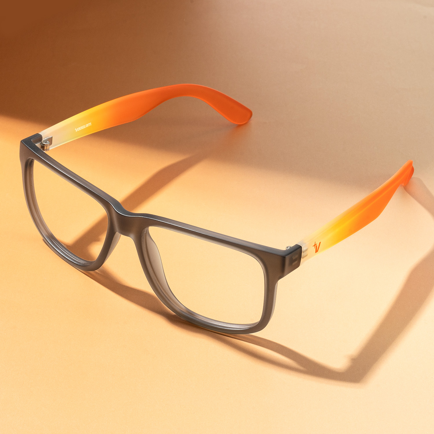 Sync - Rectangle Gray Eyeglasses - 1