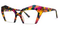 Aeneas - Cat Eye Multicolor Eyeglasses | Vooglam Front View