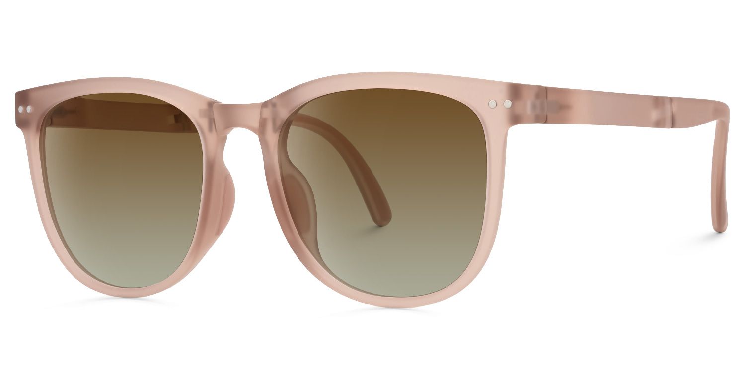 Jackopa - Square Pink Sunglasses by Vooglam - Front View