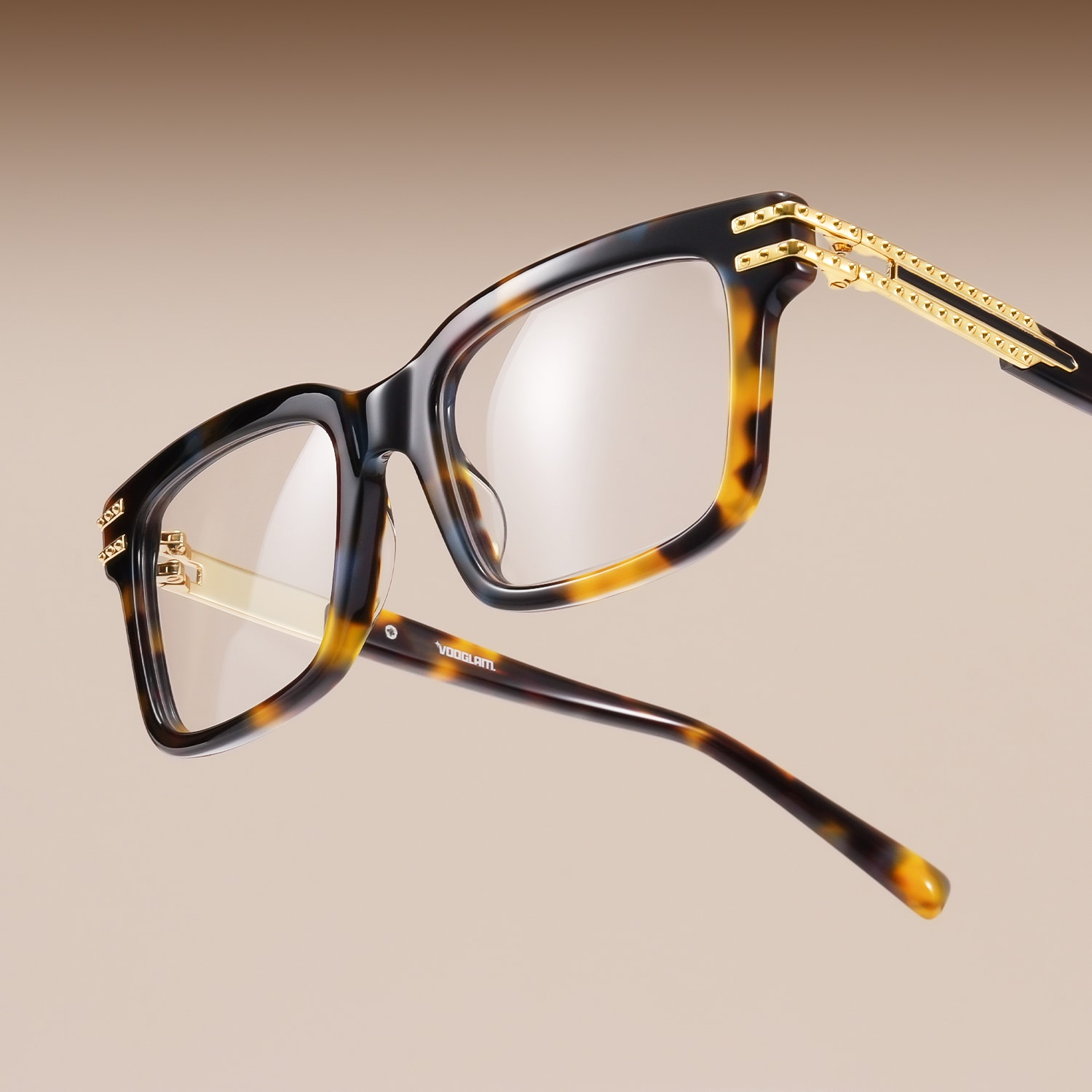 Anansi - Rectangle Tortoise Eyeglasses - 1