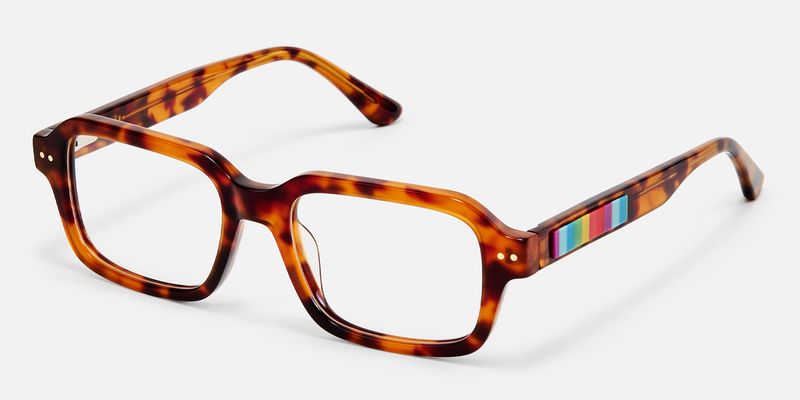 Narges - Rectangle Tortoise Eyeglasses