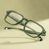 Maven - Square Green Eyeglasses - 3
