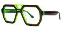 Ebbo - Aviator Black Eyeglasses | Vooglam Front View