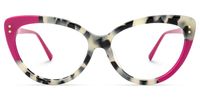 Lahela - Cat Eye Pink/Tortoise Eyeglasses | Vooglam Angle View