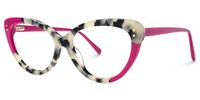 Lahela - Cat Eye Pink/Tortoise Eyeglasses | Vooglam Front View