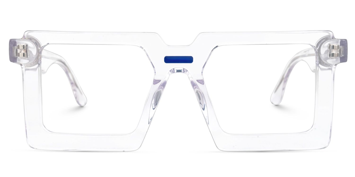 Ekavali - Square Crystal Eyeglasses | Vooglam Angle View
