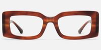 Aurelia - Refined Boho Red Tortoise Glasses | Vooglam Angle View