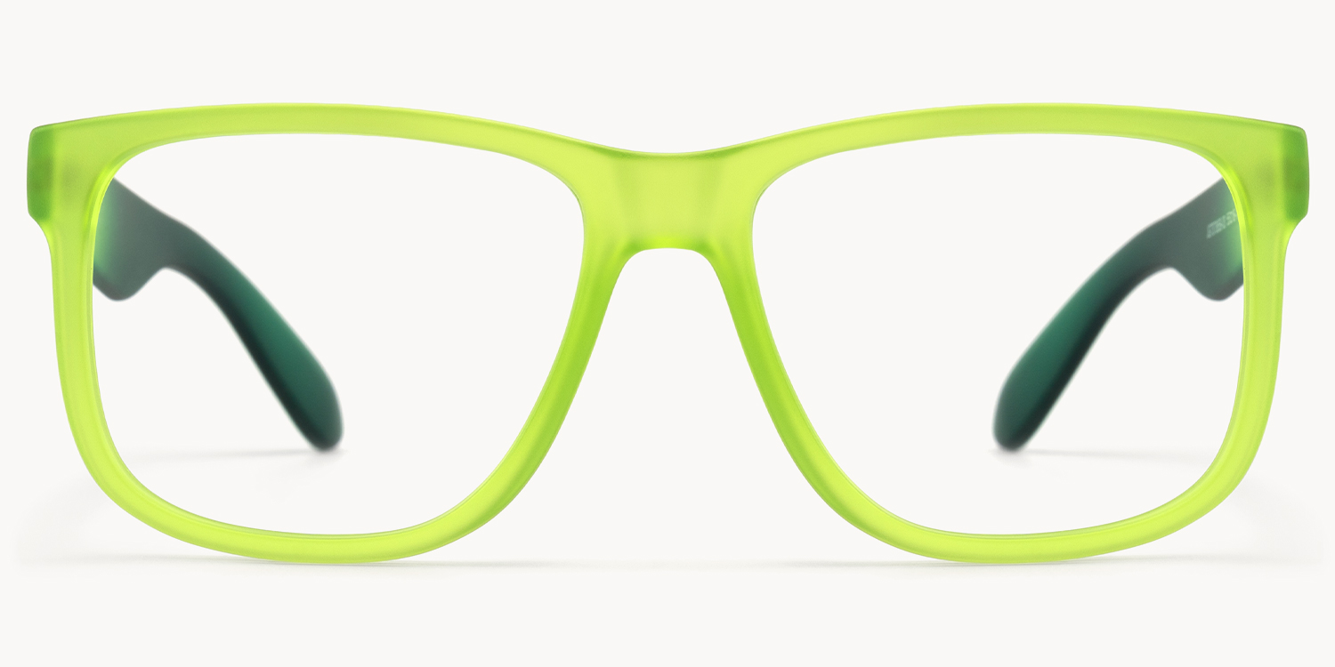 Sync - Rectangle Green Eyeglasses
