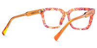 Verve - Rectangle Floral Eyeglasses | Vooglam Side View
