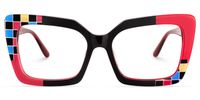 Moshay - Butterfly Multicolor Eyeglasses | Vooglam Angle View