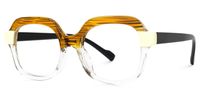 Fadil - Square Animal Eyeglasses | Vooglam Front View