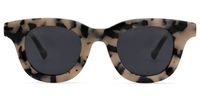 Dehateh - Round Tortoise Sunglasses | Vooglam Angle View