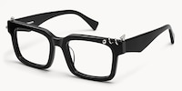 Spike - Rectangle Black Eyeglasses - 5