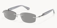 Fracture - Rectangle Gray Sunglasses - 2