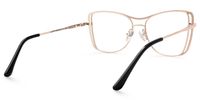 Omar - Aviator Black Eyeglasses | Vooglam Side View