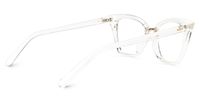 Tacita - Cat Eye Clear Glasses Modern Retro Twist | Vooglam Side View