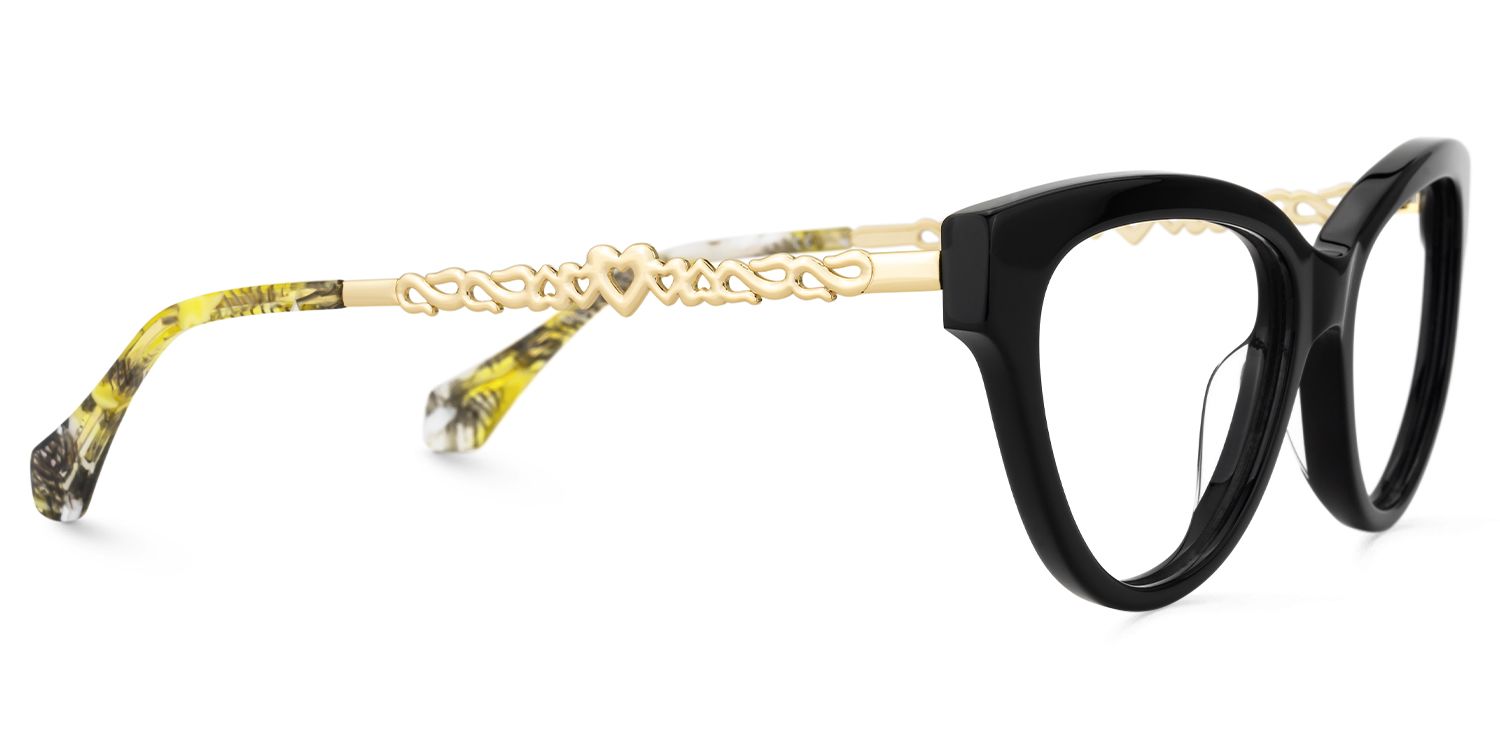Rhapsody - Butterfly Black Eyeglasses | Vooglam 4