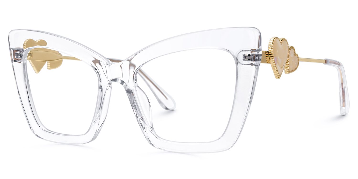 Lacretia - Butterfly Crystal Eyeglasses by Vooglam - Front View