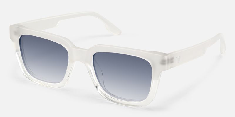 Strobe - Rectangle Transparent Sunglasses