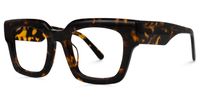 Denitsa - Square Tortoise Eyeglasses | Vooglam Front View