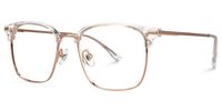 Derion - Browline Crystal Eyeglasses | Vooglam Front View