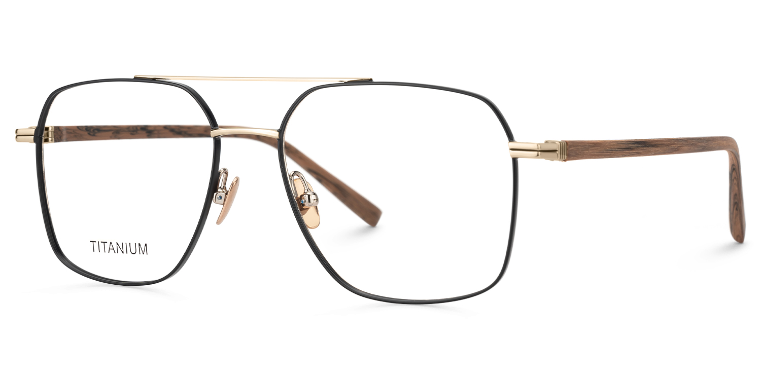 York - Aviator Two-tone Eyeglasses - 2