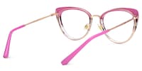 Fauna - Cat Eye Pink Eyeglasses - 3