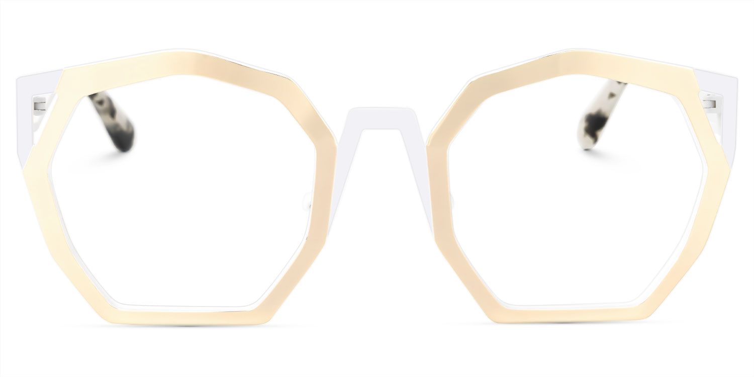 Ellard - Geometric Gold Eyeglasses | Vooglam Angle View