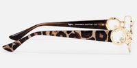 Aurae - Rectangle Gold Eyeglasses | Vooglam Side View