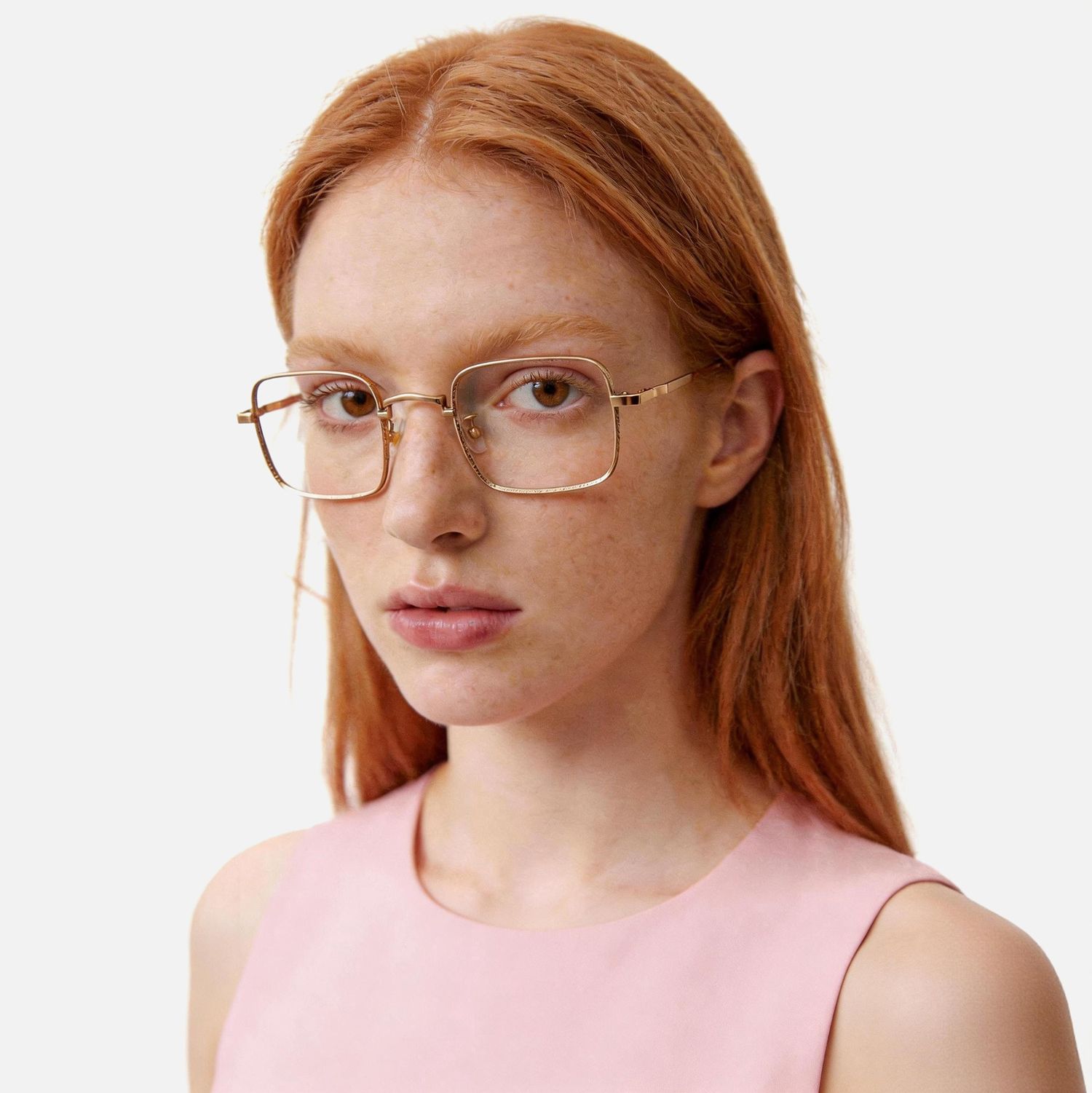 Explore the design story of Arc - Square Gold Eyeglasses | Vooglam