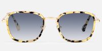 Sundance - Square Yellow Sunglasses | Vooglam Angle View