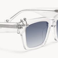 PIERCE - Square Transparent Sunglasses - 4