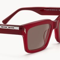Razor - Rectangle Red Sunglasses - 4