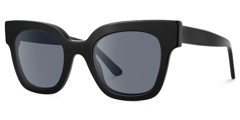 Vanguard - Square Black Sunglasses