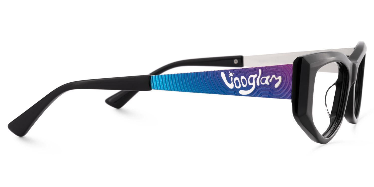 Tahiya - Geometric Black Eyeglasses product detail 4