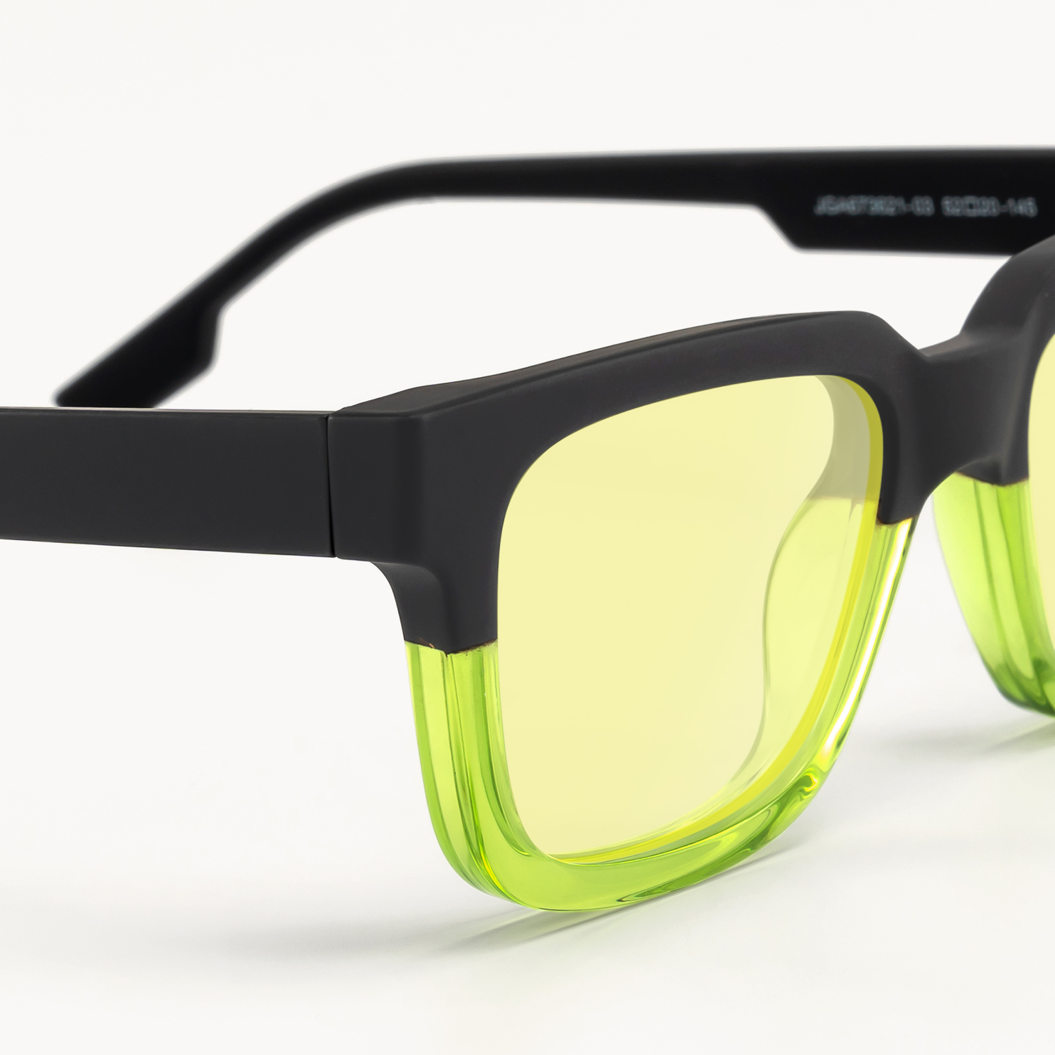 Strobe - Rectangle Two-tone Sunglasses - 4