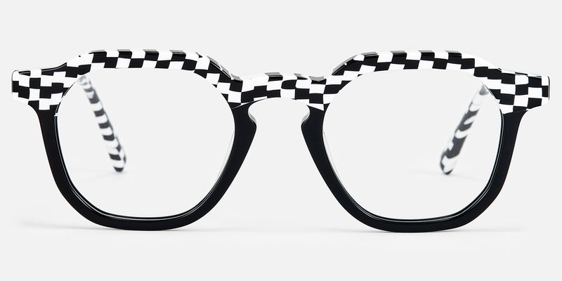 Mahsa - Geometric Pattern Eyeglasses