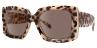 Borislav - Rectangle Animal Sunglasses | Vooglam Front View